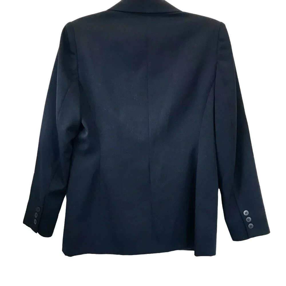 Classiques Entier 100% Wool Vintage Navy Blue Women's‎ Blazer. Size Petite XS